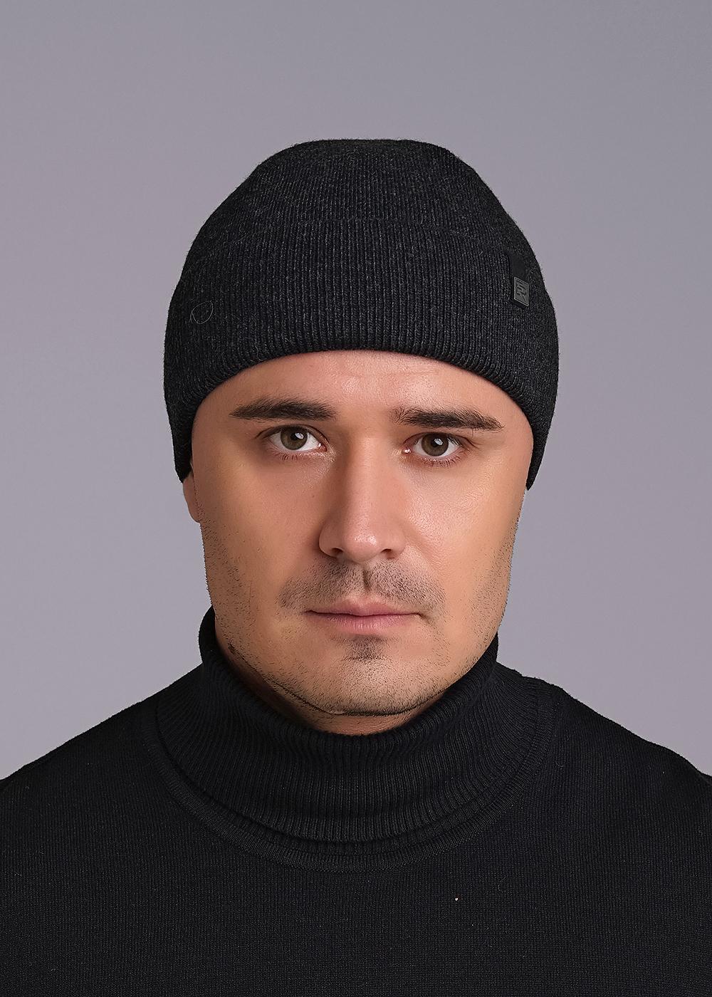 CLE 433963шв флис Шапка мужская 433963шв флис меланж т.серый