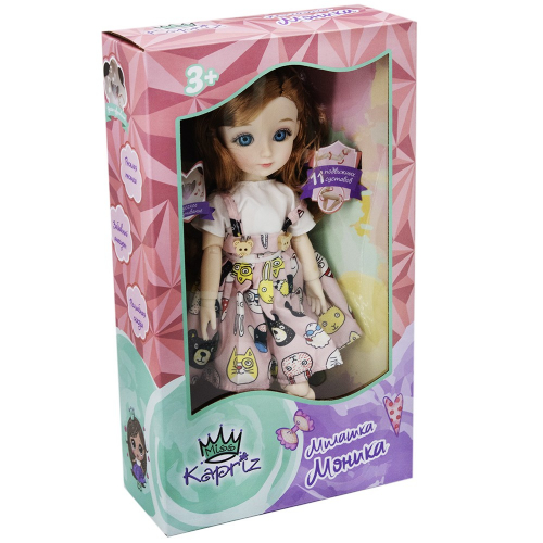Кукла Miss Kapriz 18B-8YSF Милашка Моника с русским чипом в кор. оптом в Нижнем Новгороде