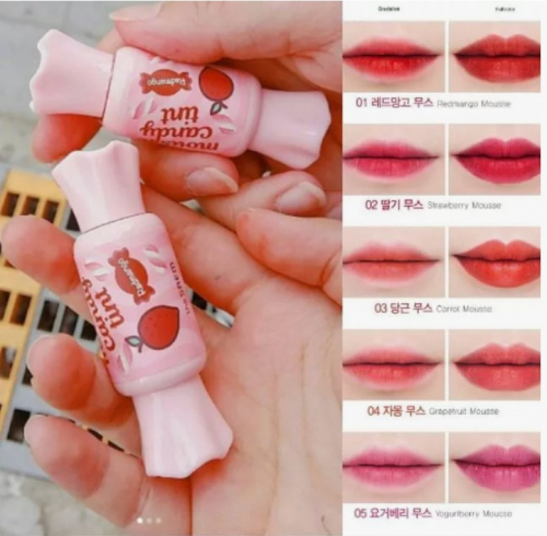 Тинт-мусс для губ Конфетка THE SAEM Saemmul Mousse Candy Tint 02 Strawberry Mousse