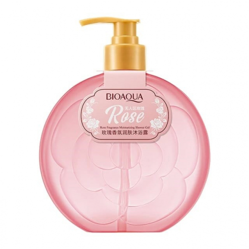 BIOAQUA Гель для душа ROSE Fragrance Парфюмированный РОЗА 500мл (BQY-03980)