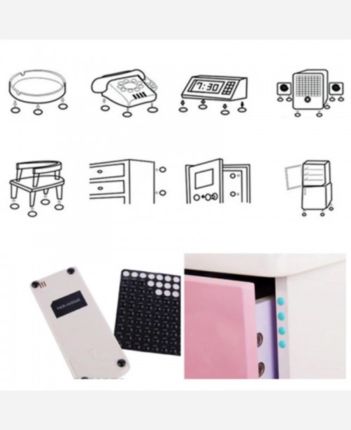 Противоударные наклейки Капля для шкафов и др, 100 штук прозрачные 9046493