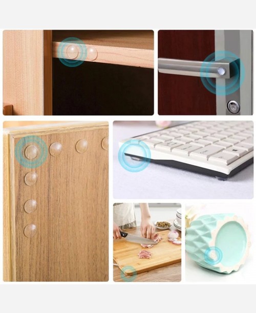 Противоударные наклейки Капля для шкафов и др, 100 штук прозрачные 9046493