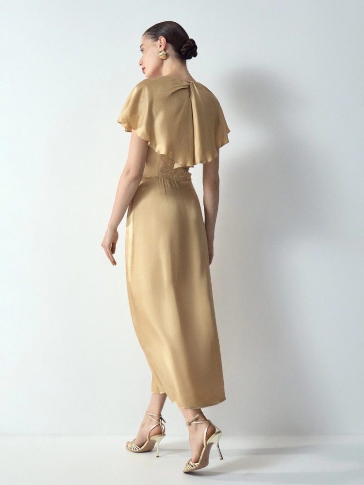 Платье миди из 100% вискозы ,
100% вискоза ,