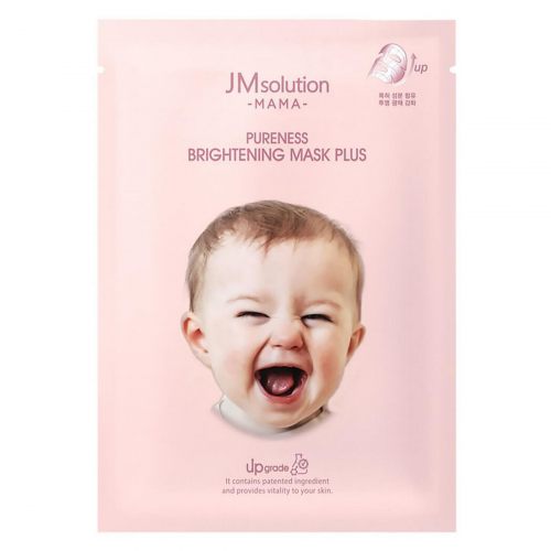 JMsolution Гипоаллергенная тканевая маска для сияния кожи лица / Mama Pureness Brightening Mask Plus, 30 мл