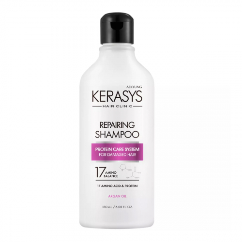 KeraSys Шампунь для повреждённых волос восстанавливающий / Repairing Shampoo, 180 мл