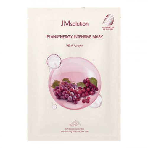 Jmsolution Тканевая маска для лица укрепляющая с красным виноградом / Plansynergy Intensive Mask Red Grape, 30 мл