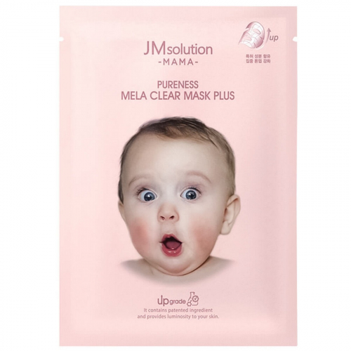 Jmsolution Маска тканевая для лица гипоаллергенная осветляющая / Mama Pureness Mela Clear Mask Plus, 30 мл