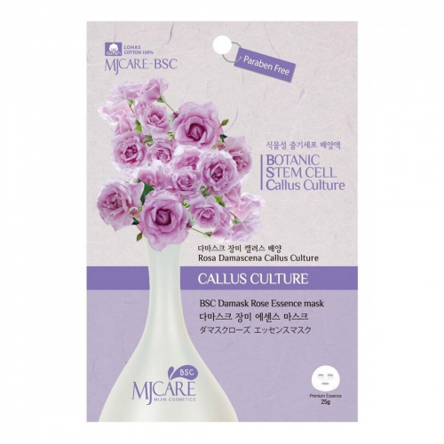 MIJIN Маска тканевая с экстрактом дамасской розы / MJ Care BSC Damask Rose Essence Mask, 25 г