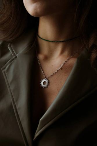 Серебряное колье 