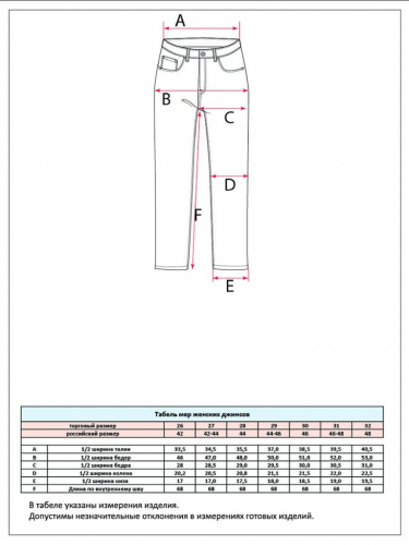 Джинсы женские прямые TP322-0118 синие