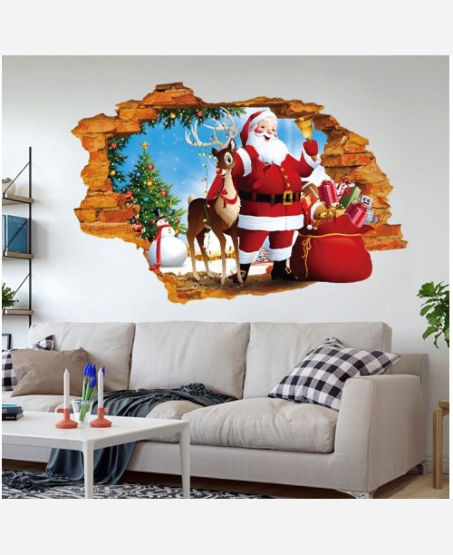 Наклейка интерьерная винил 3D