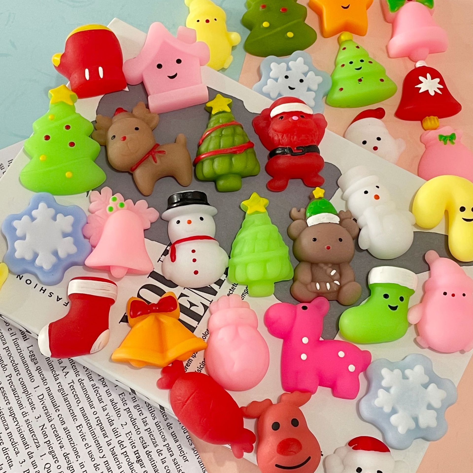 Сквиш мини, новогодняя фигурка, мялка антистресс 9046565