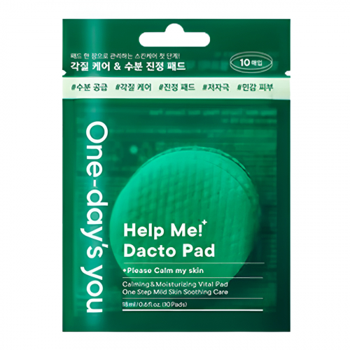 One-day's You Очищающие тонер-пэды для лица с экстрактом центеллы / Handy Help Me Dacto Pad, 10 шт.