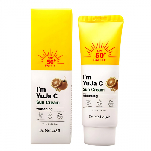 Dr.MeLoSo Крем для лица солнцезащитный отбеливающий / I'm Yuja C Whitening Sun Cream SPF50+ PA+++, 70 мл