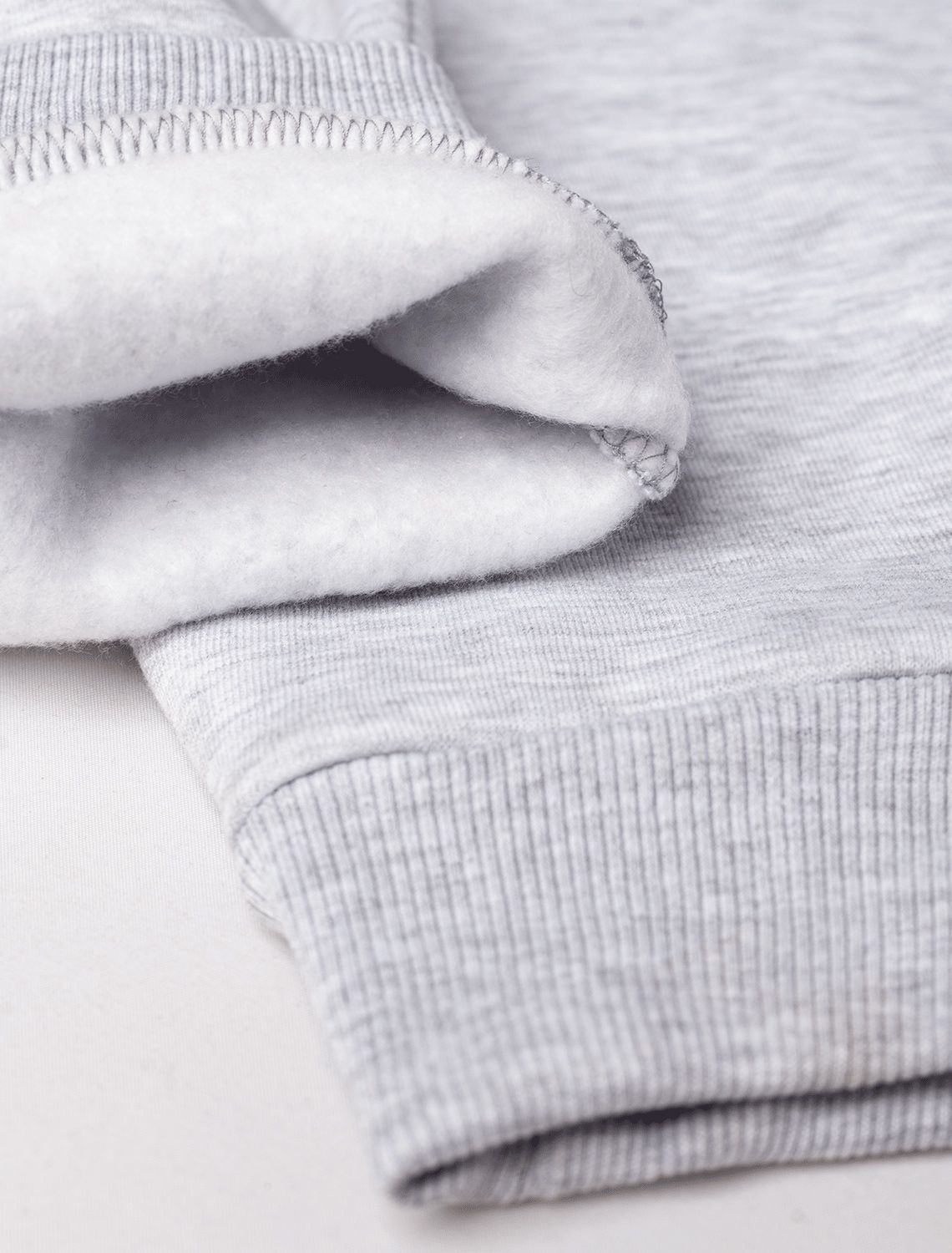 Брюки из премиального футера трехнитки с начесом U44.006 св.серый меланж