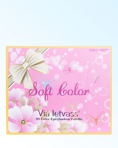 Via Letvass Палетка теней  для век Soft Color, 99 цветов