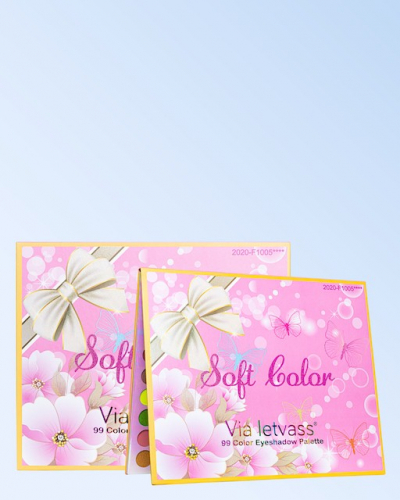 Via Letvass Палетка теней  для век Soft Color, 99 цветов