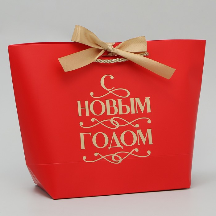Пакет подарочный новогодний «Новогодние праздники», 19 х 20 х 9 см