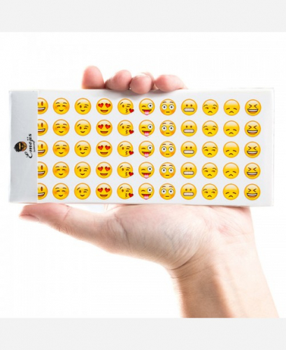 Наклейки Emoji 12 листов, 660 штук 9046277