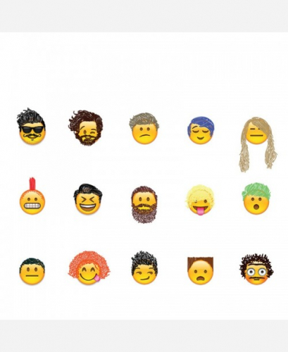 Наклейки Emoji 12 листов, 660 штук 9046277