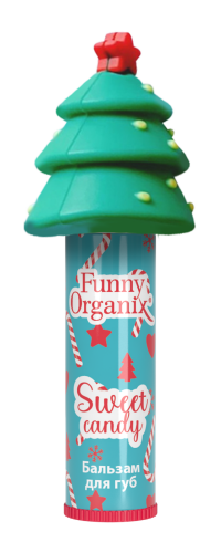 [FUNNY ORGANIX] НАБОР подарочный для губ СЛАДКАЯ КОНФЕТА (стойкий тинт+бальзам), 4 гр*13 мл