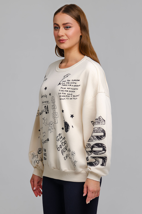 Арт. 15132/2 Свитшот женский оверсайз 46-52 (4 шт)