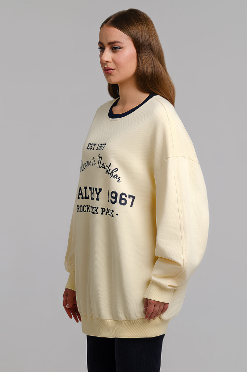 Арт. 15131 Свитшот женский оверсайз удлиненный 42-52 (3 шт)