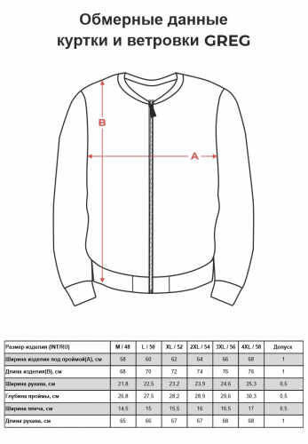 Куртка мужcкая GREG G140-RH101 (джинс)