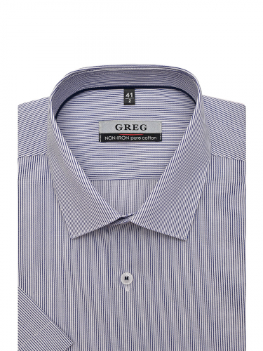 Сорочка мужская короткий рукав GREG 121/201/3737/1p