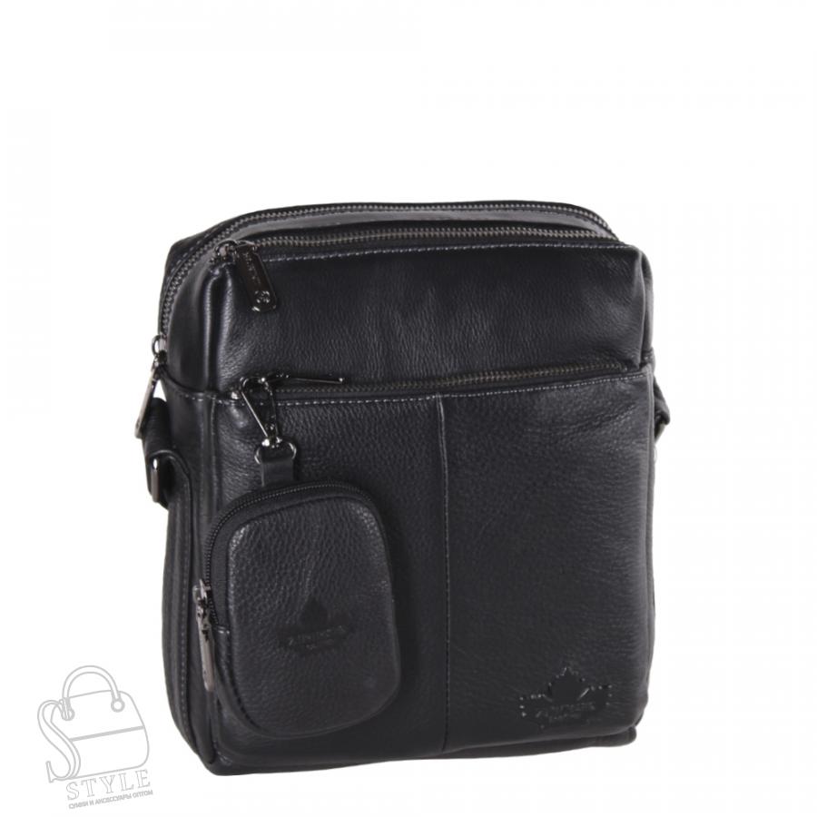 Сумка мужская кожаная 6882-2Z black Zinimsk