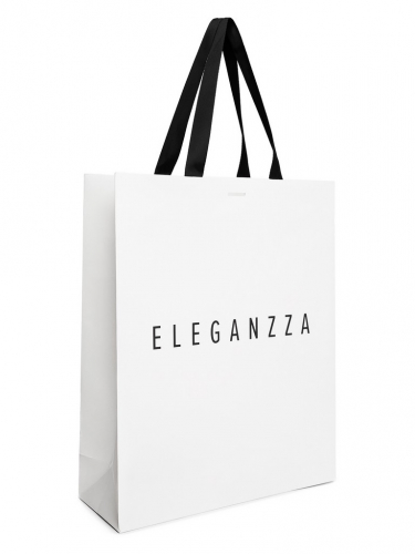 Пакет бумажный ELEGANZZA с лентой 34х42х12 2023