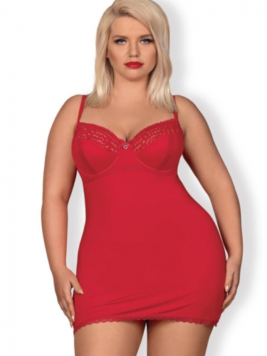 Комплект Os_Jolierose сорочка+стринги Obsessive JOLIEROSE Chemise Sorochk