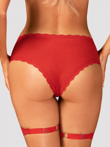 Трусы с подвязками Obsessive BELOVYA Panties Trusyi s