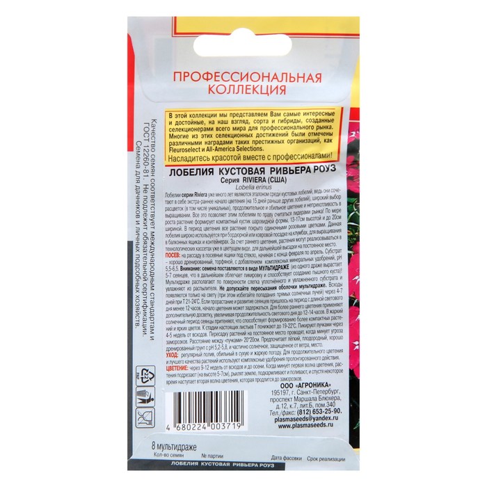 Семена Лобелия куст.