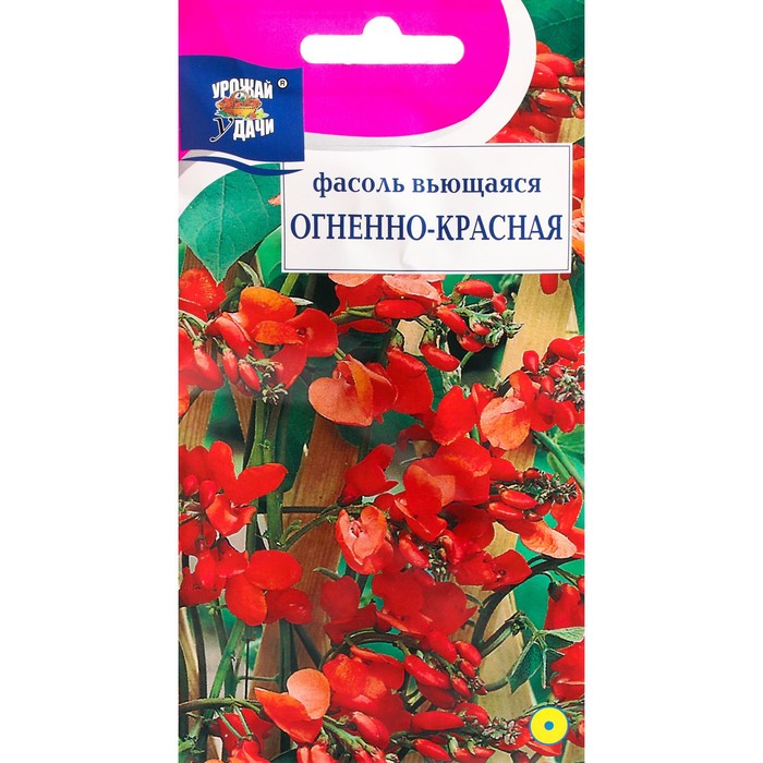 Семена цветов Фасоль «Вьющаяся», огненно-красная, 4.4 г