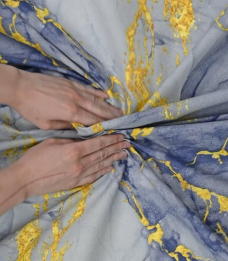 Пододеяльник мини евро (200х217 см) бязь ЛЮКС Мрамор арт. 368-8 (серый)