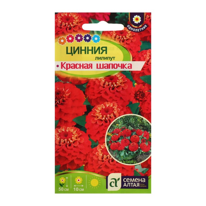 Семена цветов Цинния лилипут