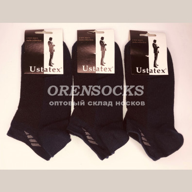 ЮСТА СПОРТИВНЫЕ УКОРОЧЕННЫЕ НОСКИ ПОЛУСЕТКА 1С24 СИНИЕ