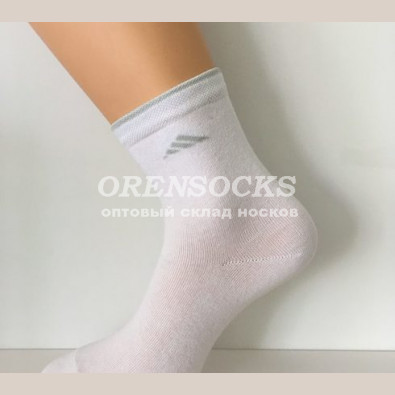 ЮСТАТЕКС НОСКИ МУЖСКИЕ СПОРТИВНЫЕ ХЛОПОК БЕЛЫЕ 1С20