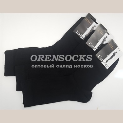 ЮСТАТЕКС НОСКИ МУЖСКИЕ ПОЛУСЕТКА ЧЕРНЫЕ 1С12