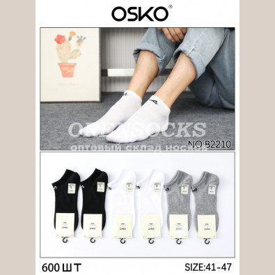НОСКИ МУЖСКИЕ УКОРОЧЕННЫЕ ПОЛУСЕТКА АССОРТИ OSKO B2210