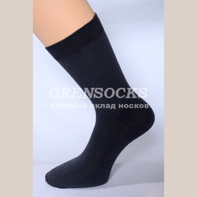 ЮСТАТЕКС НОСКИ МУЖСКИЕ ВЫСОКОЙ ДЛИНЫ ХЛОПОК ЧЕРНЫЕ 1С9