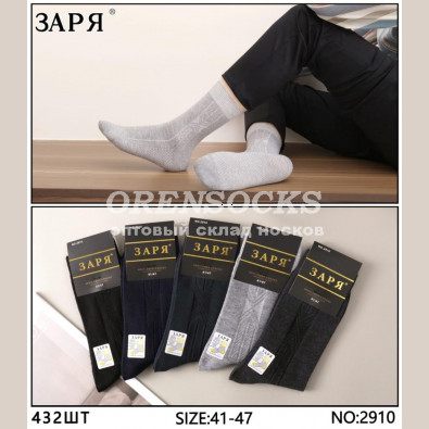 НОСКИ МУЖСКИЕ ХЛОПОК ЗАРЯ 2910