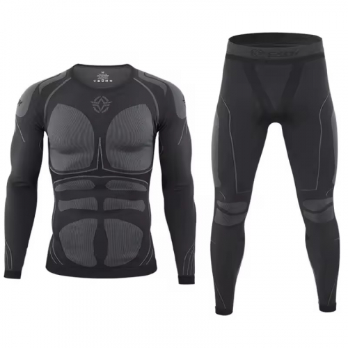 Термобелье ESDY, 65%nylon, 25%polyester, 10%spandex, цвет черно-серый, размер L/48-50 (41-001)