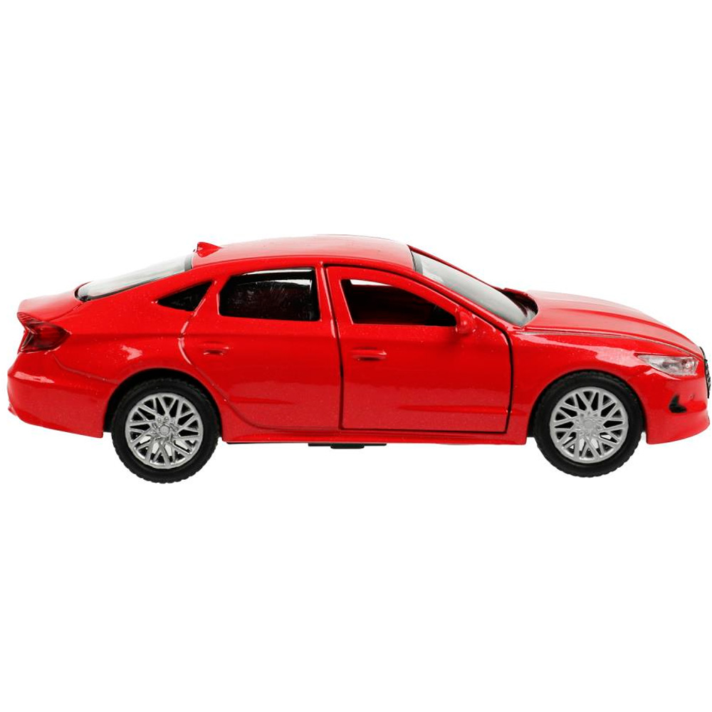 Модель SONATA-12-RD HYUNDAI SONATA длина 12 см, двери, багаж, инерц, красный Технопарк в коробке в Нижнем Новгороде