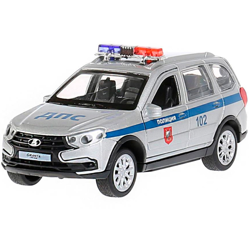 Модель GRANTACRS-12SLPOL-SR Lada Granta Cross 2019 Полиция серебристый Технопарк  в коробке в Нижнем Новгороде
