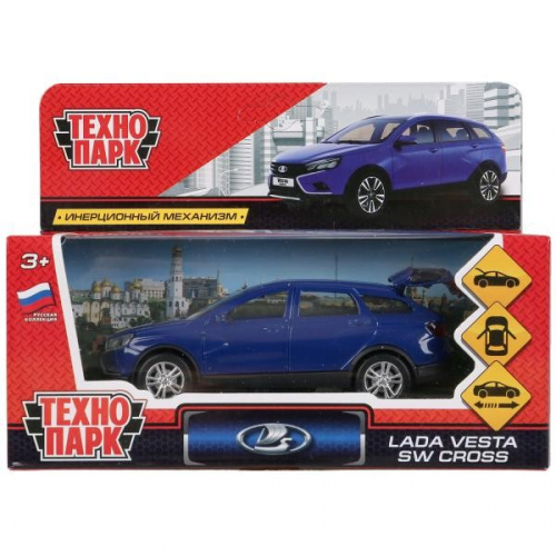 Модель VESTA-CROSS-BU Lada Vesta SW Cross синий Технопарк  в коробке в Нижнем Новгороде