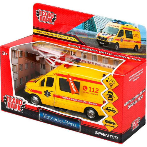 Модель SPRINTERVAN-14SLAMB-YE MERCEDES-BENZ SPRINTER Реанимация Технопарк  в коробке в Нижнем Новгороде