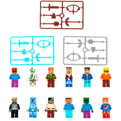 Конструктор 18046-ZH Фигурки Мой мир -12 шт. МАСТЕР /120/ в Нижнем Новгороде