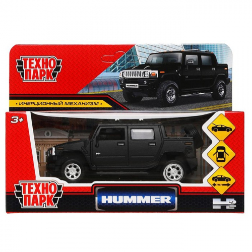 Модель HUM2PICKUP-12MAT-BK HUMMER H2 PICKUP МАТОВЫЙ Технопарк в коробке в Нижнем Новгороде